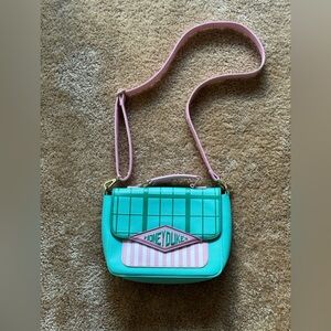 Loungefly Honeydukes Crossbody Bag - Pink and Teal
